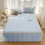 Kvaliteetne lateksist jahutav matt voodiseelikuga Elegance Hingav J&auml;&auml;siid Pehme Hingav Jahutav Matt 150x200cm 1pc quilt