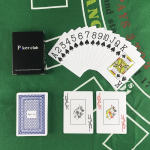 1 tk PVC Baccarat Texas Hold'em plastikust veekindel koorimine M&auml;ngukaardid Pokkeri klubikaardid Lauam&auml;ngud 8,8X6,3 cm v&otilde;lutrikkide t&ouml;&ouml;riist