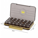 Kaasaskantav pillikarp n&auml;dalas koos meeldetuletusjaoturiga kolm s&ouml;&ouml;gikorda p&auml;evas ravimi s&auml;ilitamise dosaator 7 grid