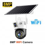 LS VISION 4K 8MP 4G Kaamera Traadita Kaheobjektiiviga P&auml;ikeseenergia PTZ Kaamera WIFI P&auml;ikeseenergial t&ouml;&ouml;tav PIR Inimese Tuvastusega CCTV Turvalisus V&auml;litingimustes Veekindel V380 8MP Wifi Camera
