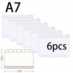 A5 A6 A7 t&otilde;mblukuga lahtised lehtede kotid 6 auguga k&ouml;itja taskud plastikust k&ouml;itja t&otilde;mblukuga kaustad veekindlad dokumendid m&auml;rkmikud kaardid