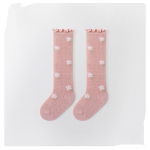 1 paar suvised beebit&uuml;druku sokid multifilmi karu esteetilised lillelised p&otilde;lvek&otilde;rgused sokid v&auml;ikelapse t&uuml;drukule, pehmest puuvillasest v&otilde;rgust hingavad sokid XS