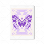 Esteetilised Taani pastellkaunistused Plakatid Retro Trendikas V&auml;rvikas teismelistetoa seinakunst L&otilde;uendimaal P&otilde;hjamaade elutoa sisekujundus 30x40cm No Framed