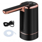 Elektriline veepump madala m&uuml;ratasemega kokkupandav taaslaetav suure &uuml;hilduvusega kaasaskantav automaatne joogivee kannu jaotur must