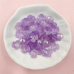 Helmes Materjali Vaheketas Lahtised Auguga Helmed V&auml;rvilised Akr&uuml;&uuml;l DIY K&auml;ev&otilde;ru Kaelakee 100 tk 9,5 mm Amuletid V&auml;ikesed Lillehelmed Mitmev&auml;rvilised helmed 100pcs about9.5mm lilla