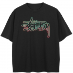 Streetwear Kirjad Graafiline Must T-s&auml;rk Puuvill Unisex Topid T-s&auml;rgid Suvine L&uuml;hikeste Varrukatega T-s&auml;rk M must
