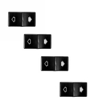 4 Pcs Window Switch Button Cap Cover for BMW 7 Serisi E38