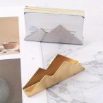 2tk/komplekt Hilli visiitkaardihoidja loominguline hoiukarp roostevabast terasest visiitkaardihoidja lauakaardikarp 2Pcs/Set