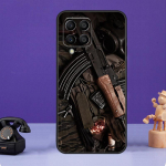 AK47 p&uuml;stoli kuulide &uuml;mbris Samsung Galaxy M12 M32 M52 M55 M13 M33 M53 M14 M34 M54 M20 M30s M31s M51 M31 M21 jaoks Samsung M30s