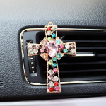 Cross Car Air Conditioner Air Outlet Parf&uuml;&uuml;m Aroomiteraapia Clip Car Air Outlet Decoration