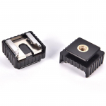 Flash Hot Shoe kinnitusklambri kinnitusadapter 1/4 kruvi Studio Speedight statiivi jaoks must
