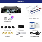 E-ACE p&auml;ikeseenergia TPMS auto rehvir&otilde;hu h&auml;ires&uuml;steem Automaatne turvah&auml;ires&uuml;steem Rehvir&otilde;hu temperatuuri hoiatus