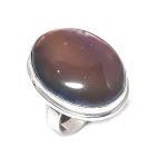Natural Labradorite Gemstone 925 Sterling Silver Jewelry Ring Size 8 c9e49