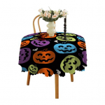 Halloweeni laudlina Spider Web Pumpkin Witch Print Lillede serv &Uuml;mmargune Lihtne Hooldus Lauakaitse Banketid Peokaunistus Laudlina D