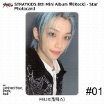 Stray Kids SKZ 8. minialbumi Rock Star Rockstar Rock Roll Limited Ver Unit fotokaart Felix #01