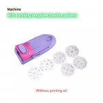 Uus K&uuml;&uuml;nte Kunsti Tr&uuml;kimasin K&auml;sit&ouml;&ouml;na Valmistatav K&uuml;&uuml;nelaki Maalimismasina Komplekt K&uuml;&uuml;nte Kunsti Maalimismasin DIY Manuaalne K&uuml;&uuml;nte Kunsti Tr&uuml;kimasin 【2】Machine+6 Templates