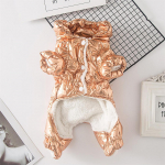 Lemmikloomade riided v&auml;ikestele koertele Veekindel koeramantel jakk Soe fliisist kutsika riided Kombinesoon Chihuahua Yorkie riided Kombinesoonid XS kuld