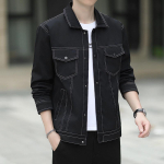 Jakk Meeste mantel Kevad ja s&uuml;gis Uus trendikas trenchcoat Vabaaja mitmek&uuml;lgne &otilde;huke meeste riietus 8XL black
