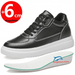 Tossud Meestele K&otilde;rgust Lisavad Kingad Sisetald 6cm Valge Must Pikemad Mehed Vaba Aja Mood Suurused 36-44T&otilde;sta 36