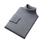S&uuml;gis Talv Meeste Kampsun K&otilde;rge Kraega Kootud Paks Elastne Turtleneck Pikkade Varrukatega Soe &Uuml;hev&auml;rviline Aluskiht Kudum Slim Fit Kantav &Auml;rikampsun L