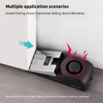 1 tk 120 dB uksepistikualarm kodu turvalisuse ja enesekaitse jaoks &ndash; vargusvastase helisignaaliga magnetiline nutikas alarm, ideaalne reisimiseks ja hotellides must