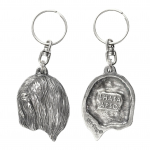 Lhasa Apso - Silver-plated dog pendant, handbag decoration, backpack pendant by Art-Dog brand