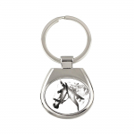 Spanish Norman - keychain with a horse, keychain with a print, personalized pendant from the Art-Dog brand