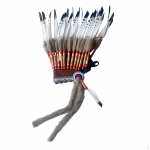 Suledega peakate meestele ja naistele &ndash; festivalikost&uuml;&uuml;mi aksessuaar Black Gray