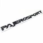 Auto esiosa kapoti logo embleem m&auml;rk kleebis nimesilt Pajero Montero Sport maasturile Pajerosport must