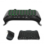Klaviatuur PS5 Edge kontrollerile rohelise taustavalgusega, Bluetooth 3.0 mini kaasaskantav s&otilde;numite klahvistik Chatpad, sisseehitatud k&otilde;lar ja 3,5 mm helipesa 13.2*5.66*4.98cm must