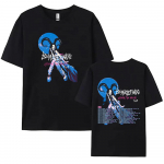 Crown The Witch Tour Bambie Thug Print T-s&auml;rk L&uuml;hikeste varrukatega Puuvillane Naiste T-s&auml;rgid Suvised &Uuml;markaelusega T-s&auml;rk Hip Hop T&auml;navar&otilde;ivad XS must