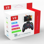 V8 mobiiltelefoni m&auml;ngupult Nutitelefon FPS m&auml;ngud Juhtmeta Androidi m&auml;ngukontroller PUBG jaoks 15*10.5*5.4cm punane/must