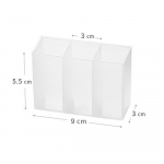 Seinale paigaldatav 3 Grids Organiser Peegel Kapp Isekleepuv v&auml;ikeste esemete hoiukarp Kulmupliiats Huulepulk Huuleglasuuri Organiseerija