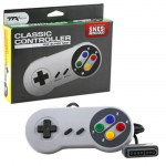 Manette Pad Joystick Pour Super Nintendo Entertainment System SNES - R&eacute;tro Gaming - Gris