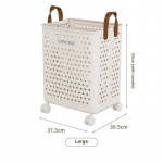 1 tk kokkupandav korv Multifunktsionaalne suur majapidamisruum ratastega m&auml;&auml;rdunud riidekorv Star &otilde;&otilde;nes vannitoa panipaik L