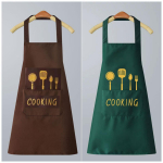 Waterproof Cute Japanese Style Cooking Apron - Wipeable & Oil-Proof for Women