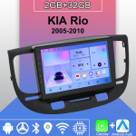 Android Carplay autoraadio KIA Rio 2005-2010 multimeediumipleieri peakomplekti stereo-GPS-i navigeerimisseade BT WIFI 2+32GB 2+32GB