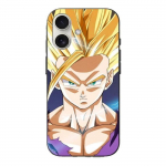Coque Iphone 16 Plus Dragon ball z sangoku Cheveux blonds