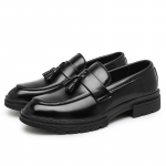 Moodsad paksu tallaga tutimokassiinid Meeste nahast mokassiinid Mocassin Homme Calzado Hombre Uued Zapatos De Hombre &Auml;rikohtingud Meeste kingad 38 must