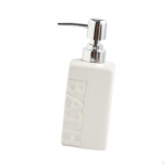 Decorative Pump Bottle for Liquid Hand Soap in Home and Washroom valge