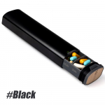 1Pcs 7 Day Weekly Pill Organizer Aluminum Alloy And Wood Large Capacity Pill Box For Pills Vitamins And Medicine must