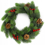 KADAX Wianek Świąteczny Stroik Na Drzwi 45cm Premium