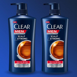 Clear Men Hair Strong &scaron;ampoon, 2 pakki, 650ml