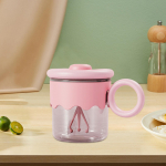 with Lid, Automatic , 400ML Lightweight for Protein Powder, Coffee, Kitchen