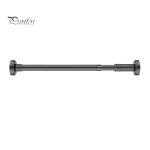 35/50cm pingutuskardinapuu vanikuhoidja Reguleeritav laiendatav, puurimata, libisemisvastane roostevabast terasest ukseava aken, kapp pingutusvarda vannituba 50cm must