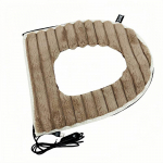 USB-k&uuml;ttega tualett-istmekate Universaalne pehme tualettmatt Majapidamispesu Pesumasinas pestav WC-matti Vannitoa padjakatted Tarvikud khaki