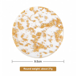 Akr&uuml;&uuml;list kullast lehtedest teealuste aluste Euroopa ja Ameerika loominguline soojusisolatsioon pleksiklaasist k&auml;sit&ouml;&ouml; kohvialus
