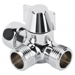 G1/2 du&scaron;i kolmesuunaline T-kujuline adapter, veesuunaja pistik WC-bidee veeeraldaja