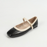 Hollow Out Ballet Flats naiste kingad Pandlaga rihmaga kingad hingav kandiline ninaosa Mary Jane Flats naiste vabaaja mugav kleit, suvised jalutusjalatsid 35 must