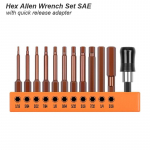 Kuuskantpeaga kuuskantv&otilde;tme otsikute komplekt Kruvikeeraja Elektriline j&otilde;utrelli meetriline kiirvabastusadapter Kruvikeeraja turvamagnetotsikud